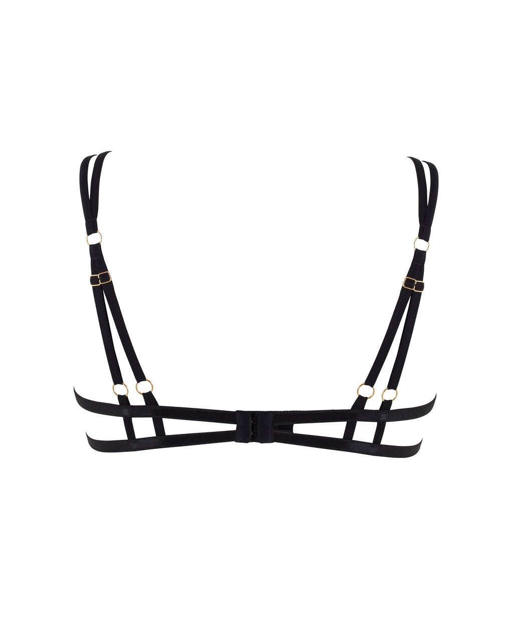 Emerson Open Lace Bra Black