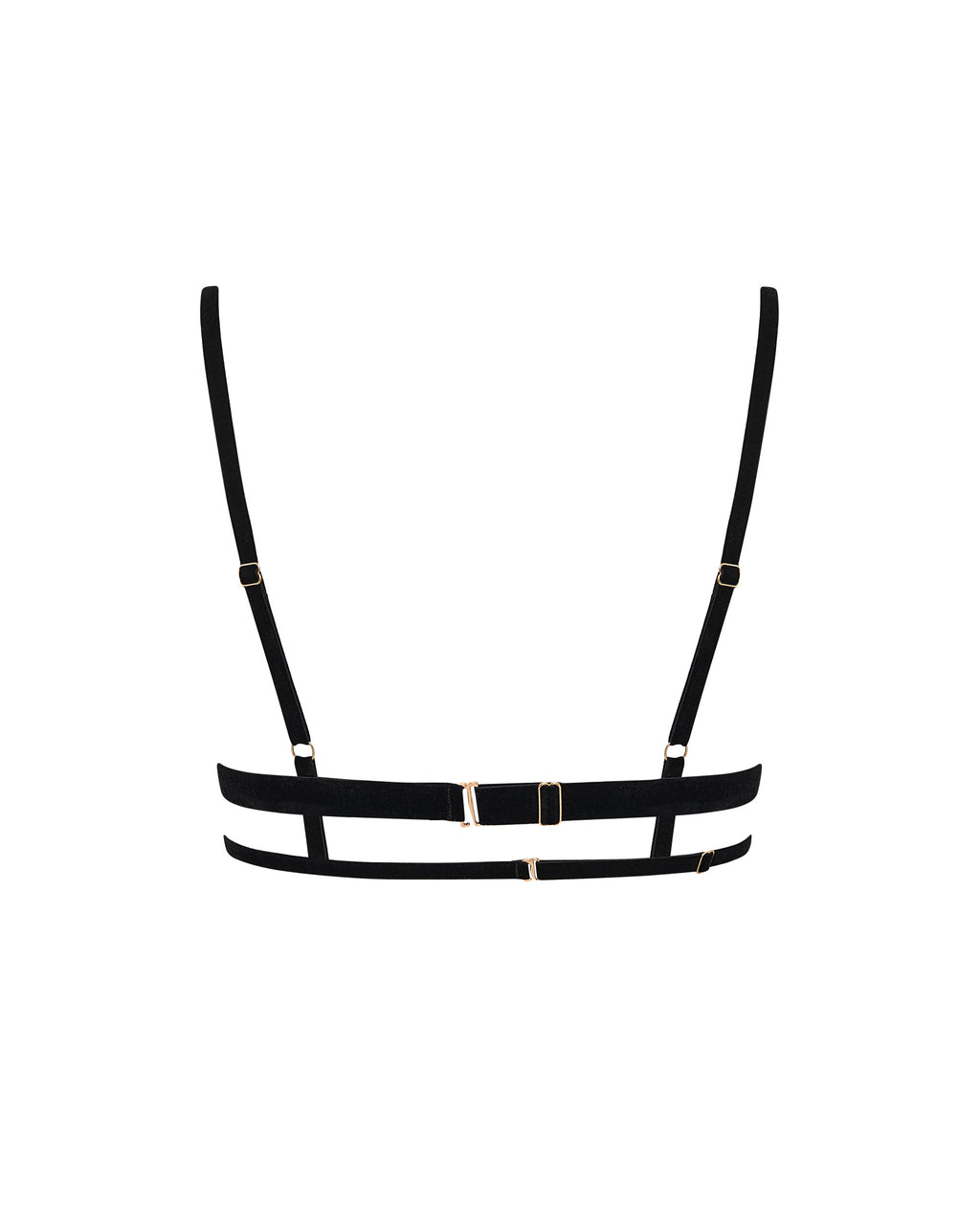 Simone Open Harness Bra Black