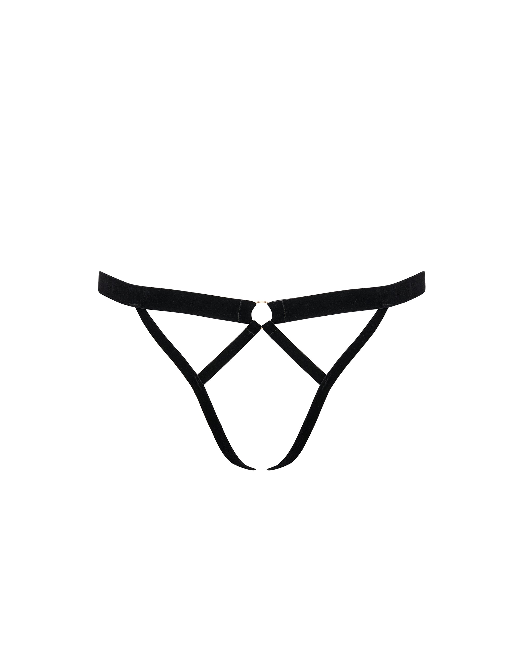 Simone Open Brief Black