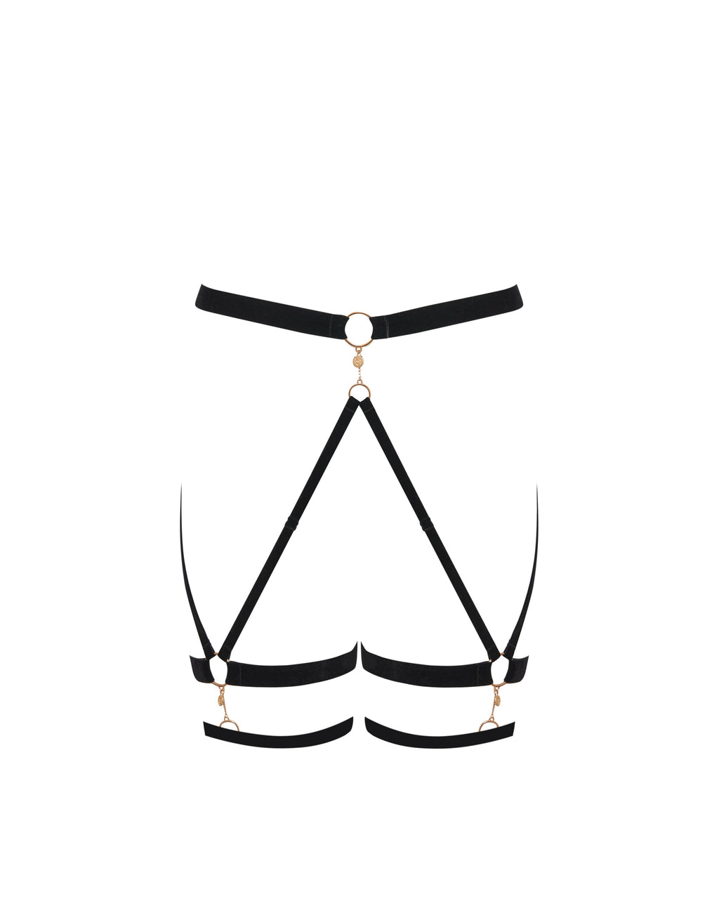 Simone Thigh Harness Black