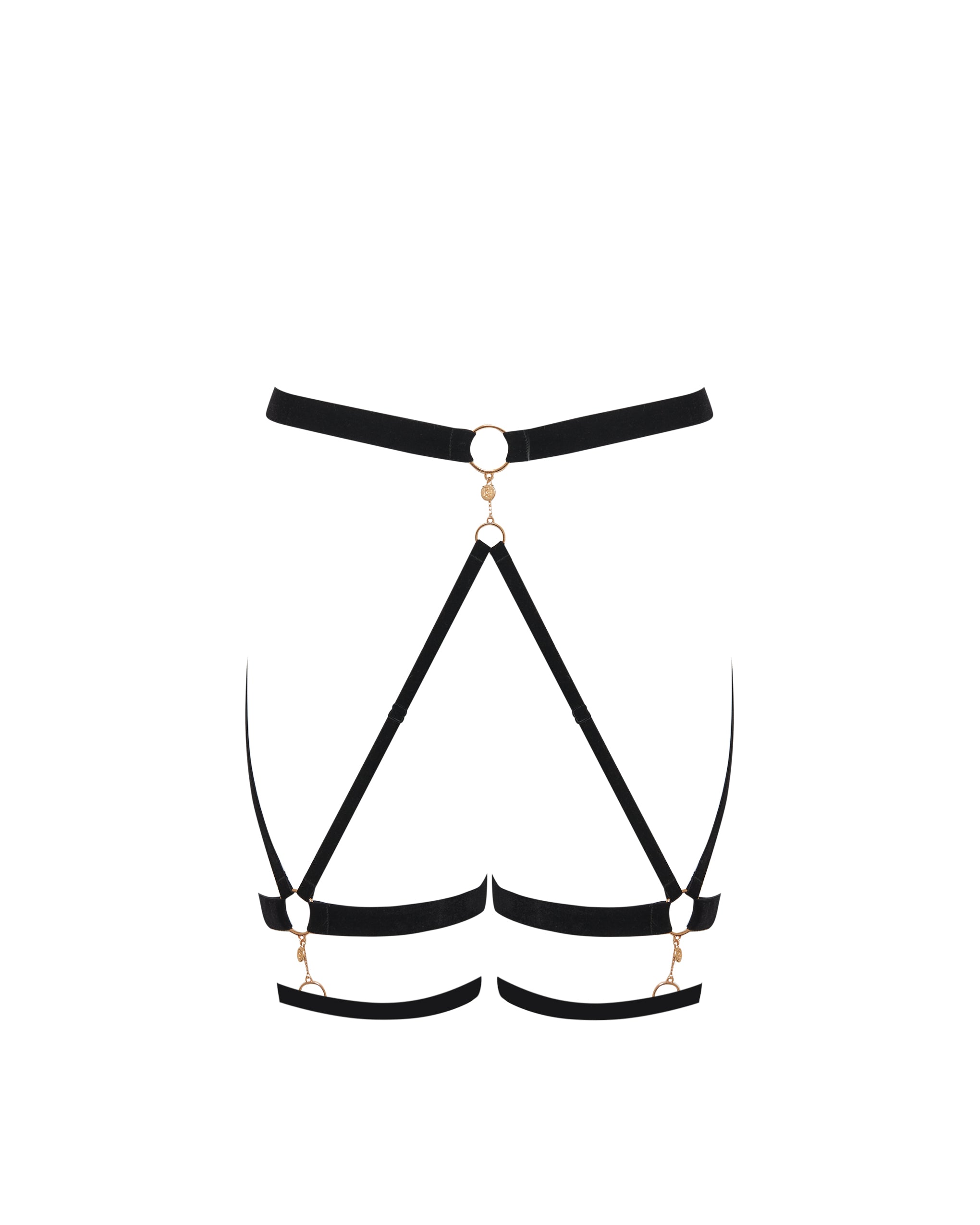 Simone Thigh Harness Black