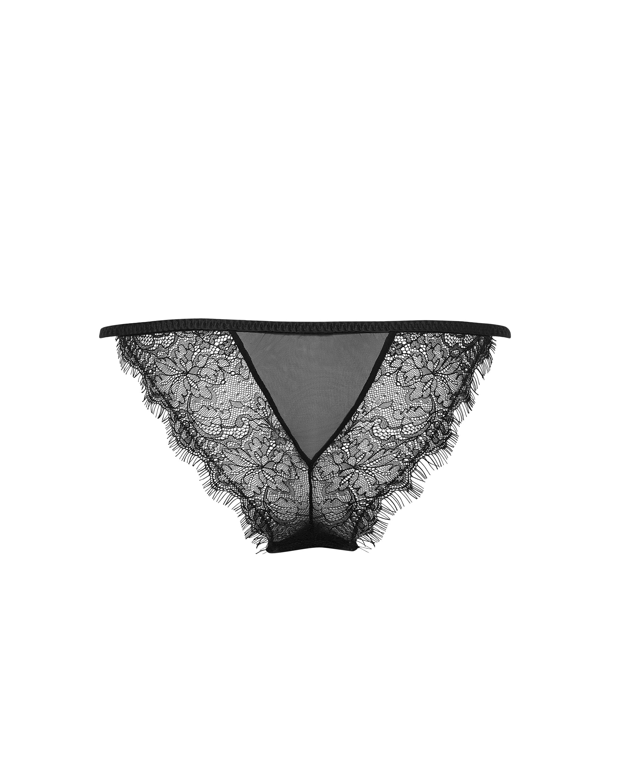 Camelia Lace Brief Black