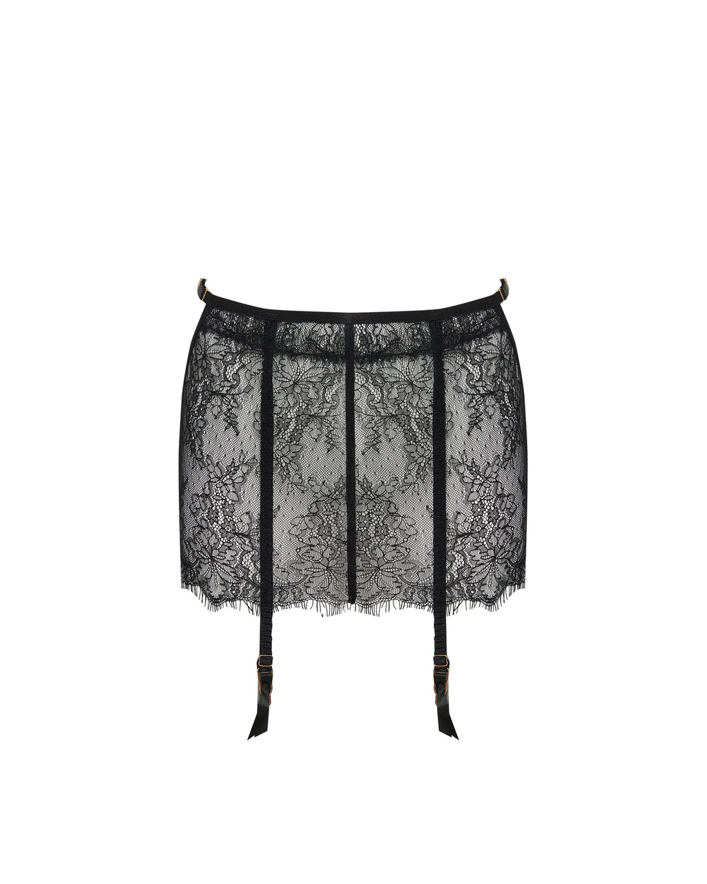 Camelia Skirt Suspender Black