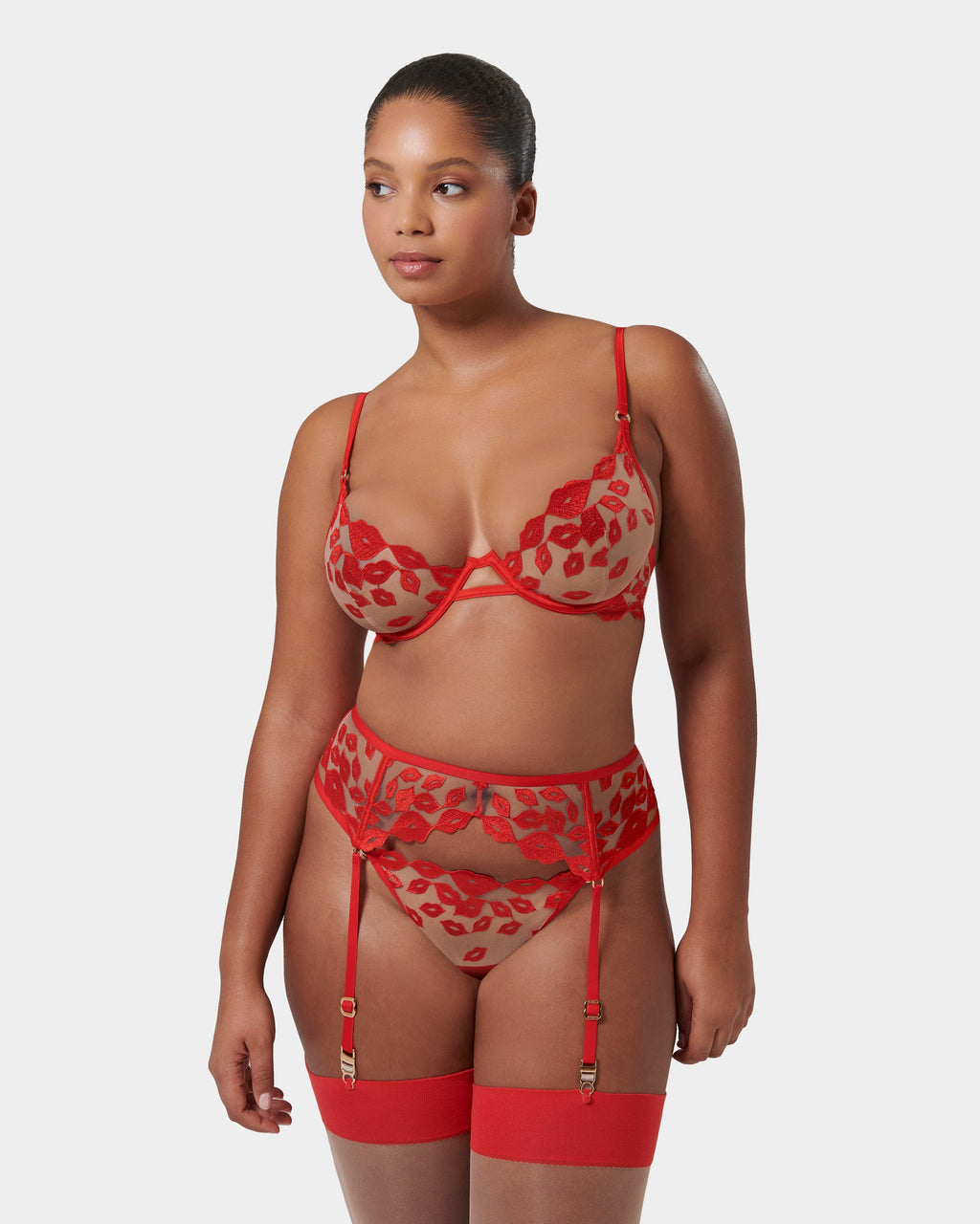 Marian Suspender Red