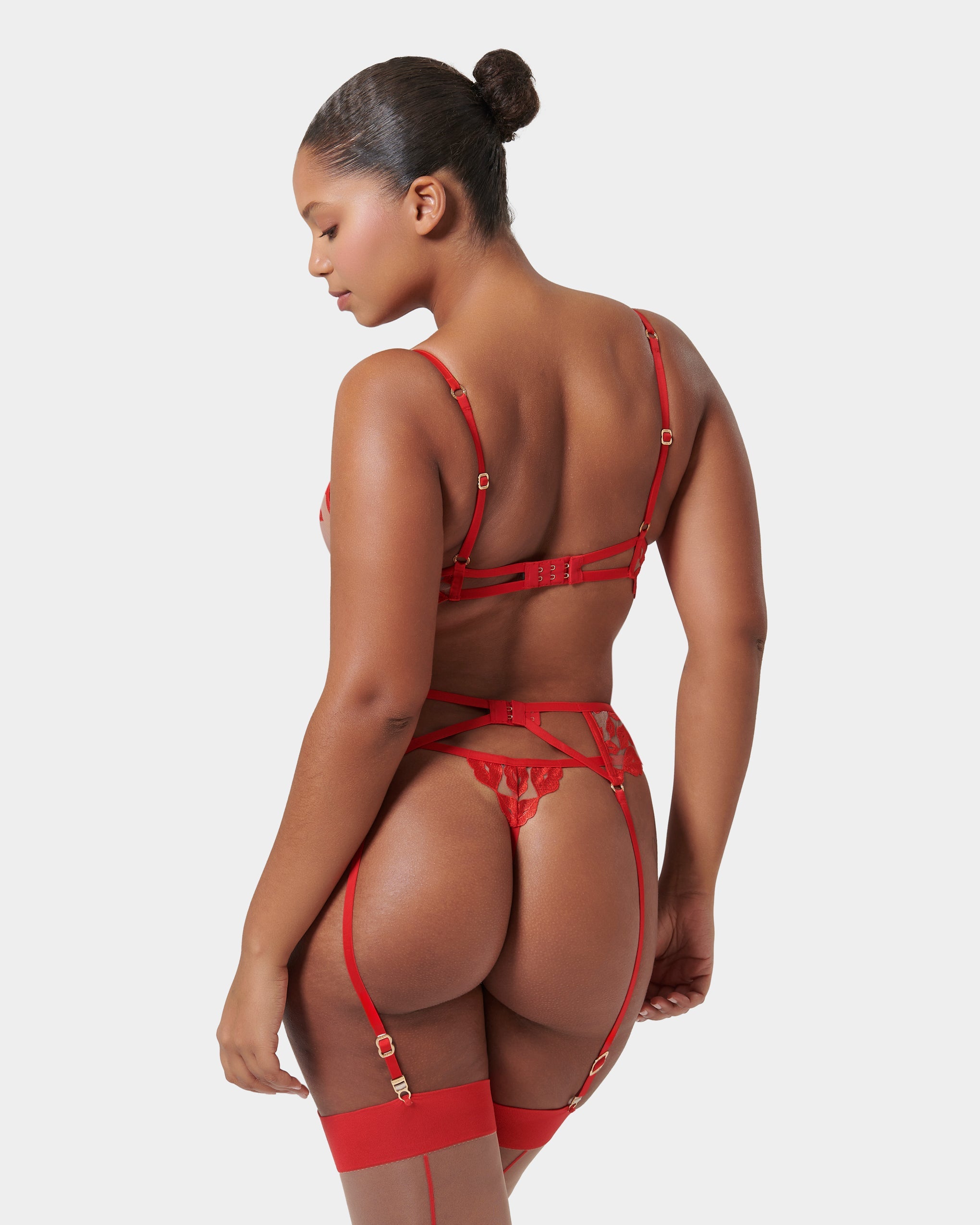 Marian Suspender Red