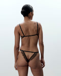 Matisse Sheer Open Brief Black