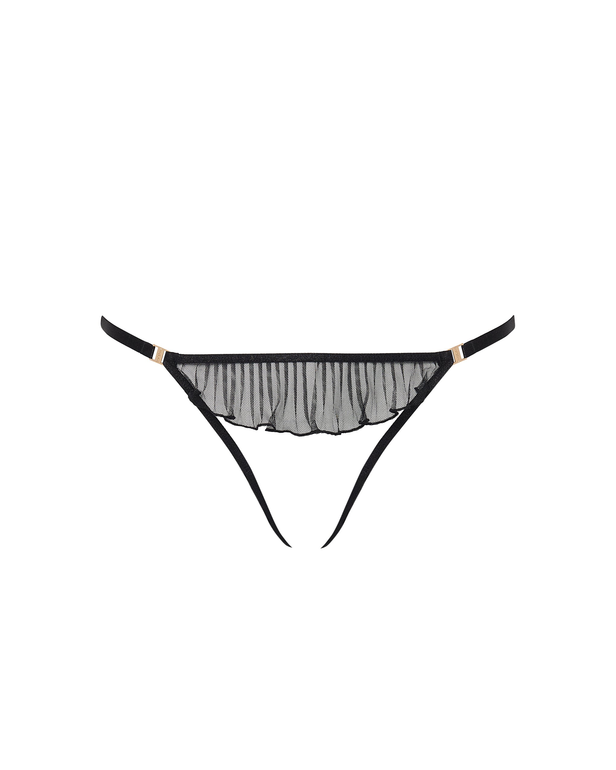 Matisse Sheer Open Brief Black