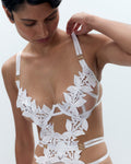 Ophelia Open Bodysuit White