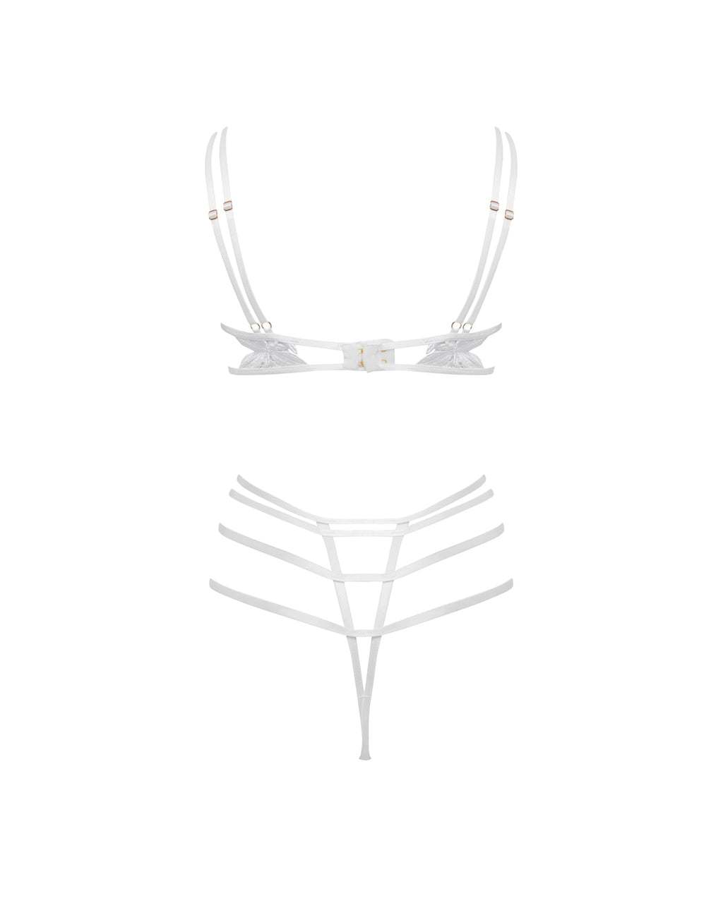 Ophelia Open Bodysuit White