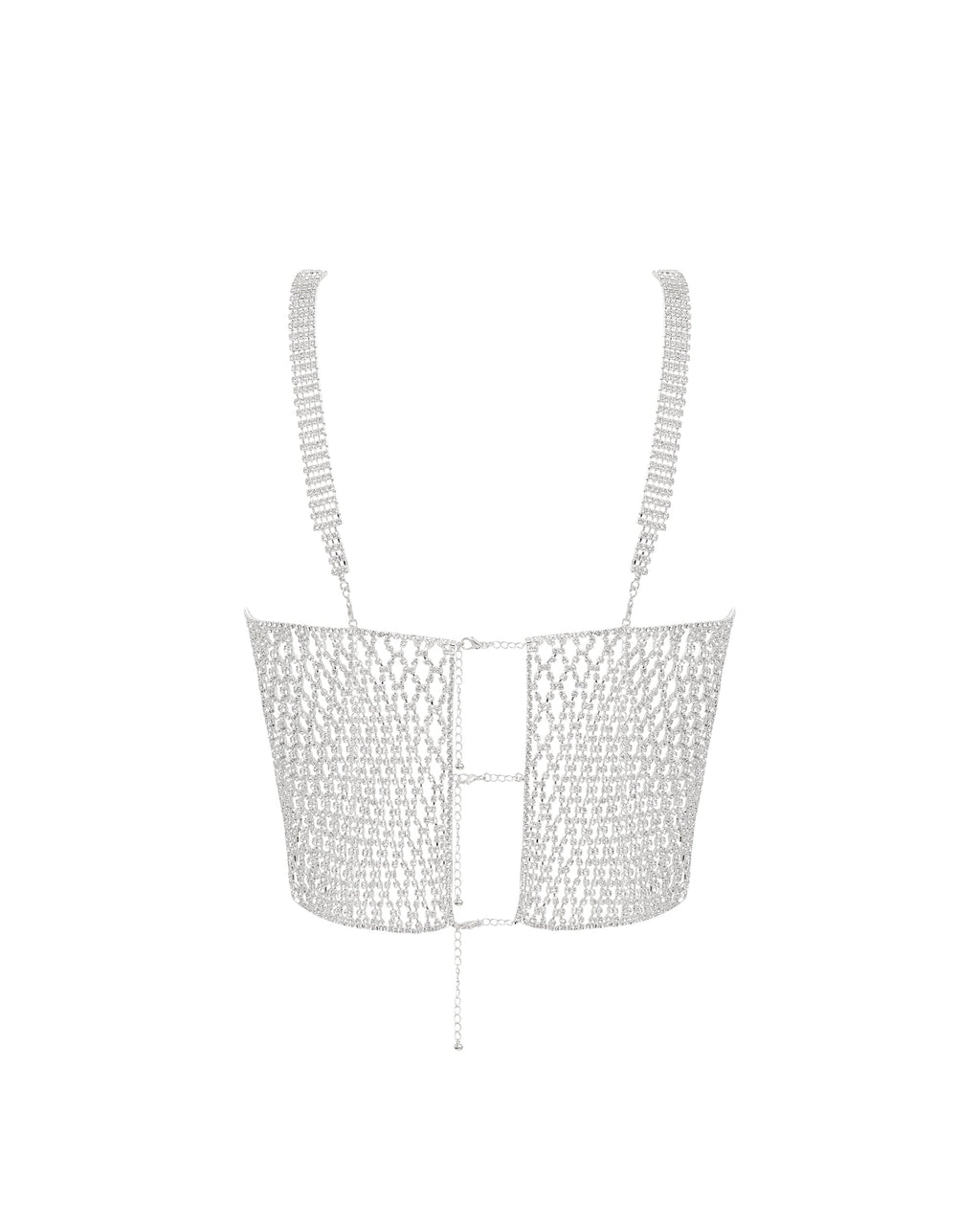 Elsa Diamond Lattice Cami Silver/Clear