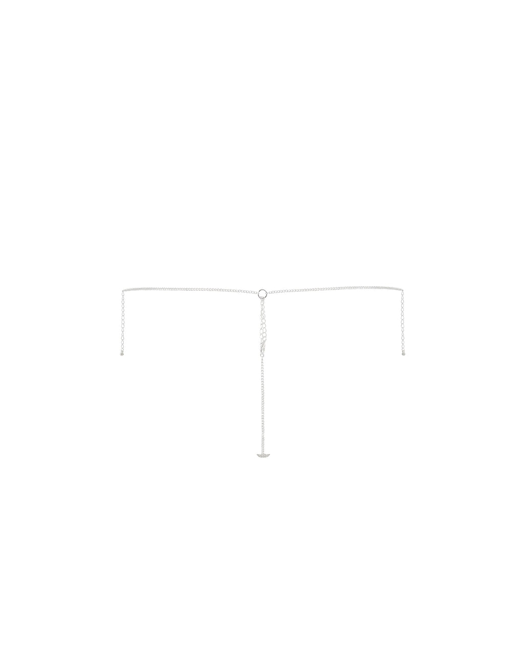 Elsa Diamond Lattice Thong Silver