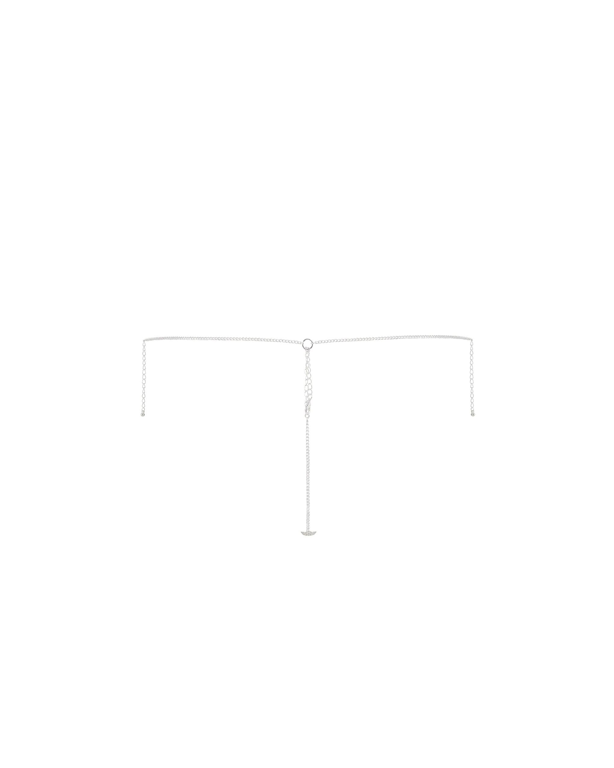 Elsa Diamond Lattice Thong Silver