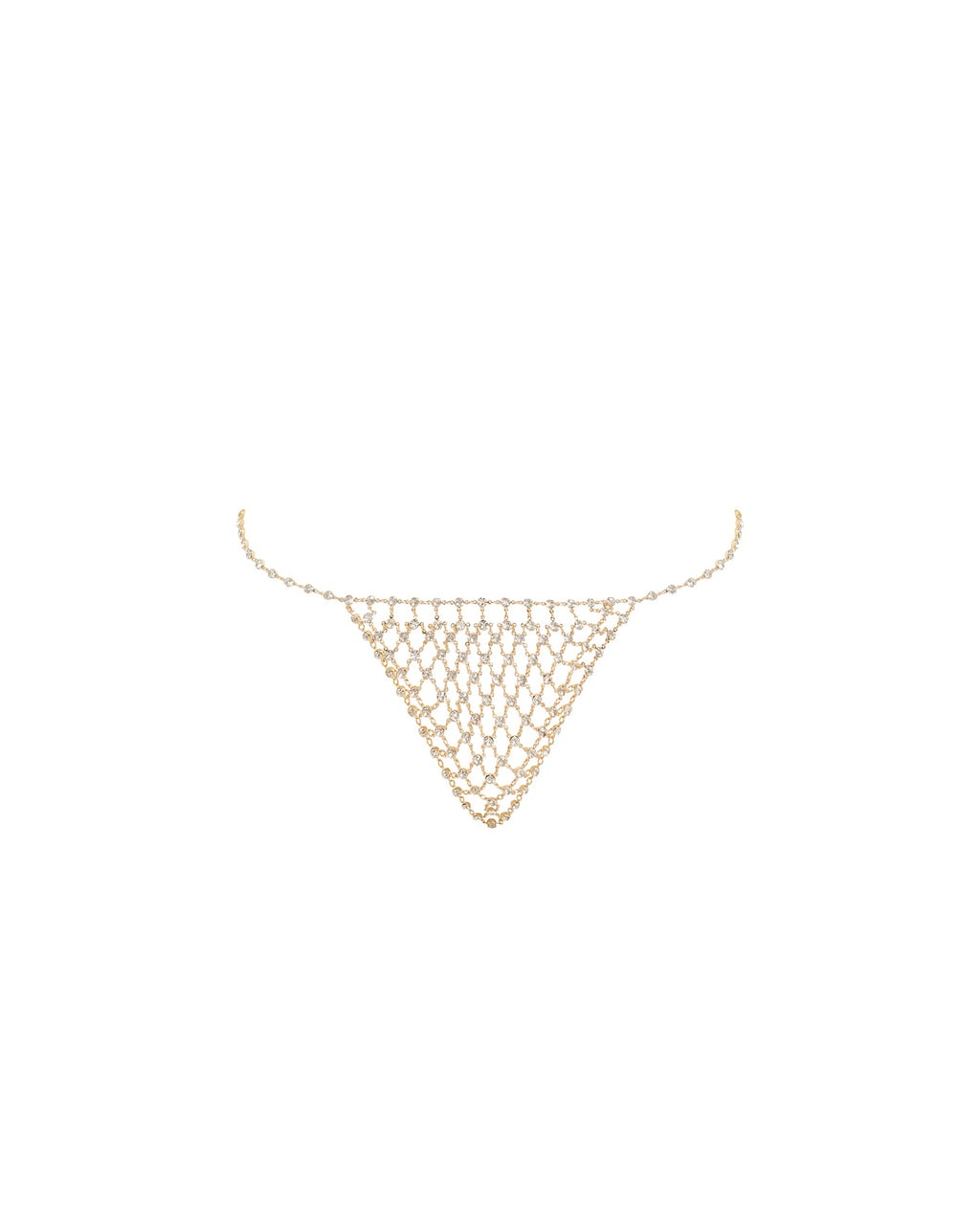 Marli Diamond Lattice Thong Gold