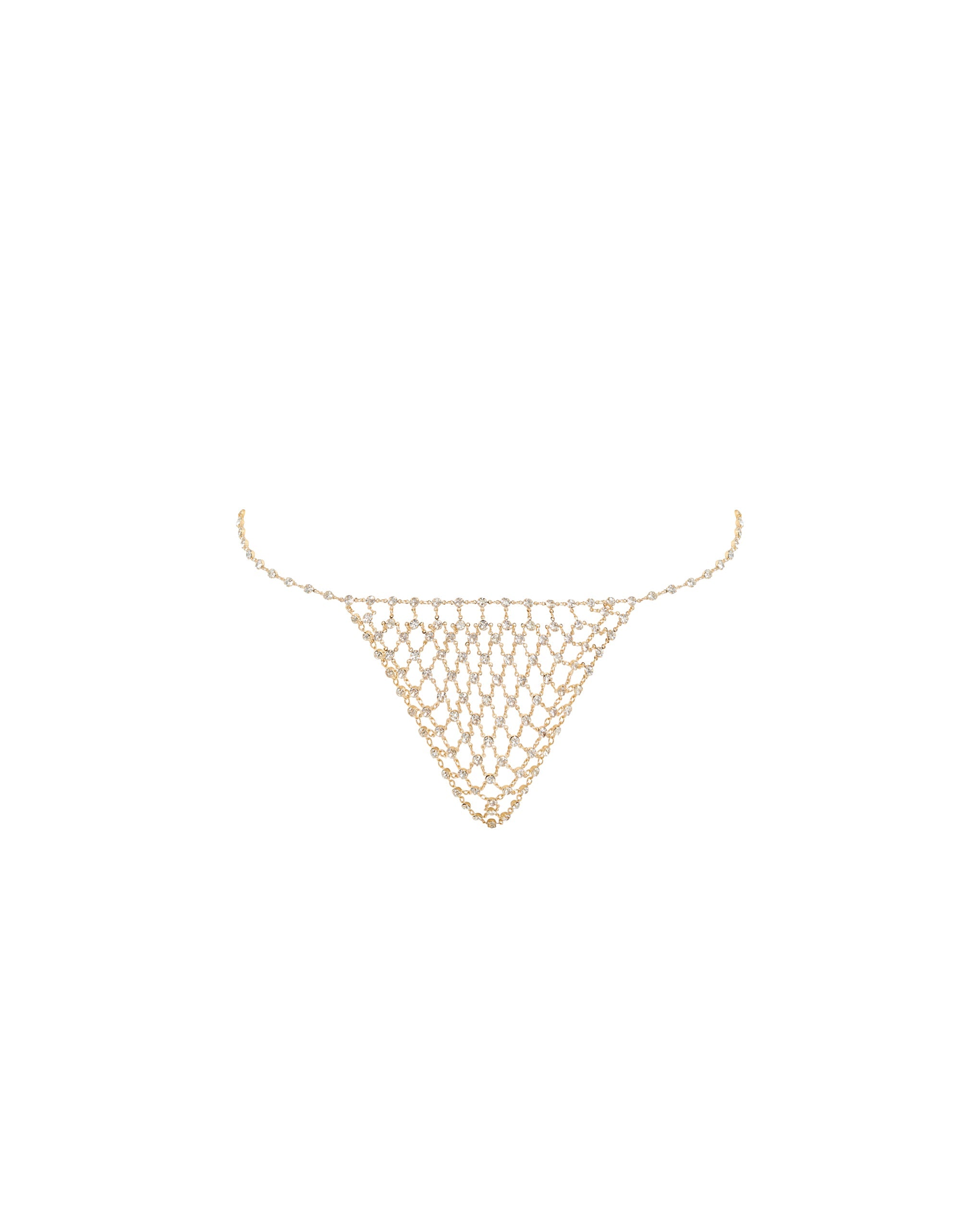 Marli Diamond Lattice Thong Gold
