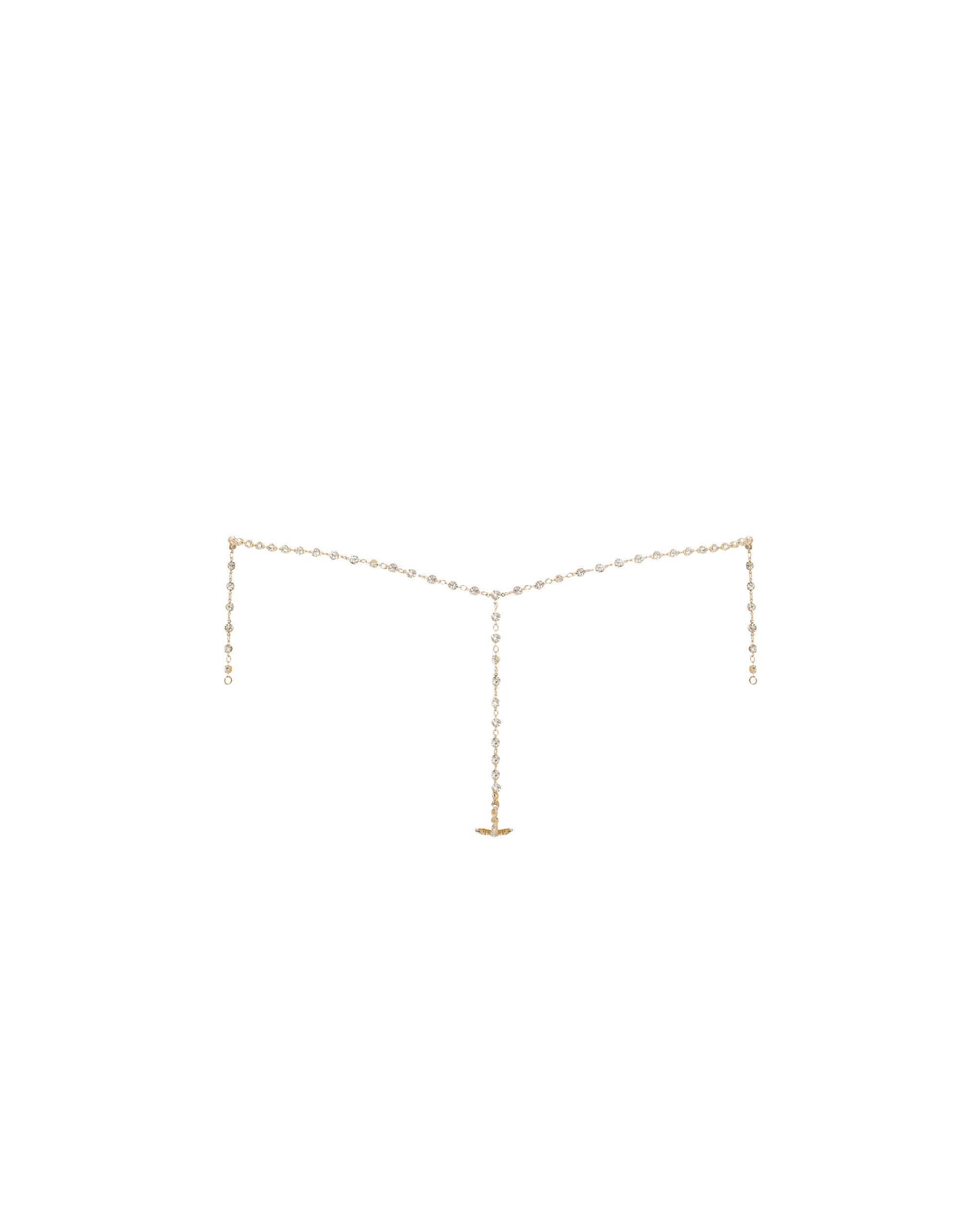 Marli Diamond Lattice Thong Gold