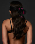 Estella Blindfold Black/Fuchsia Pink