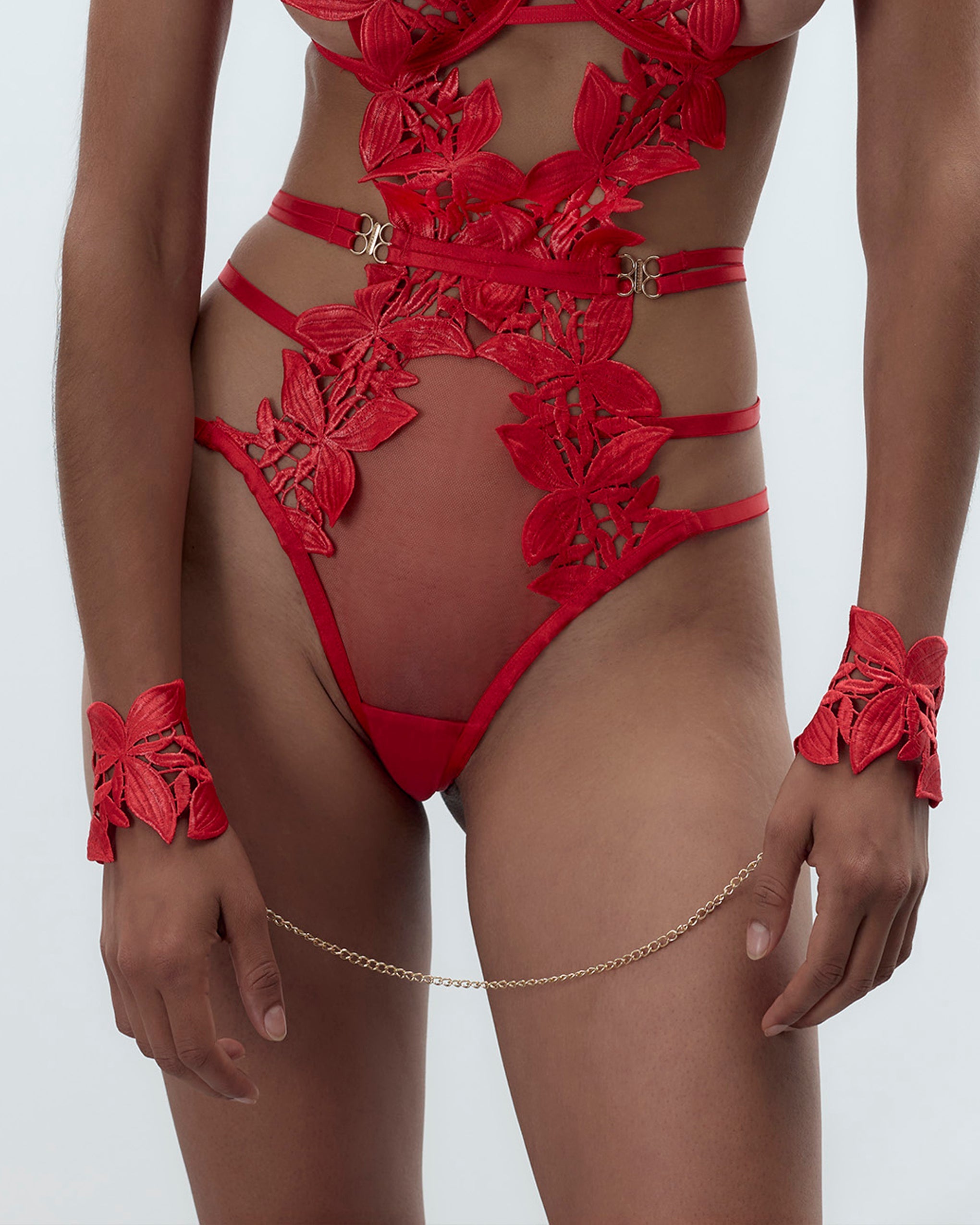 Ophelia Cuffs Red