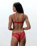Samara Embroidered Brief Red