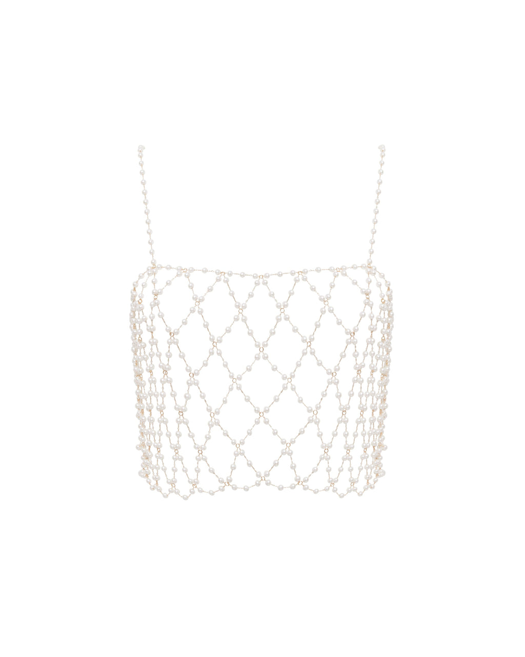 Pearl Crop Cami Pearl/Gold