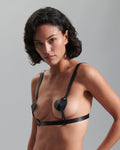 Salome Open Heart Bra Black