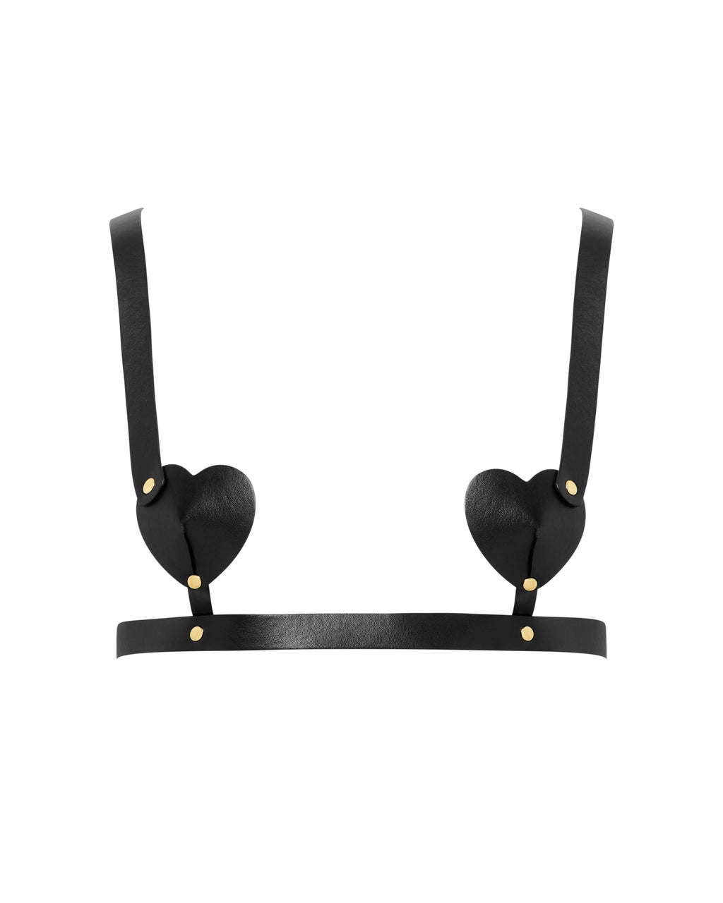 Salome Open Heart Bra Black