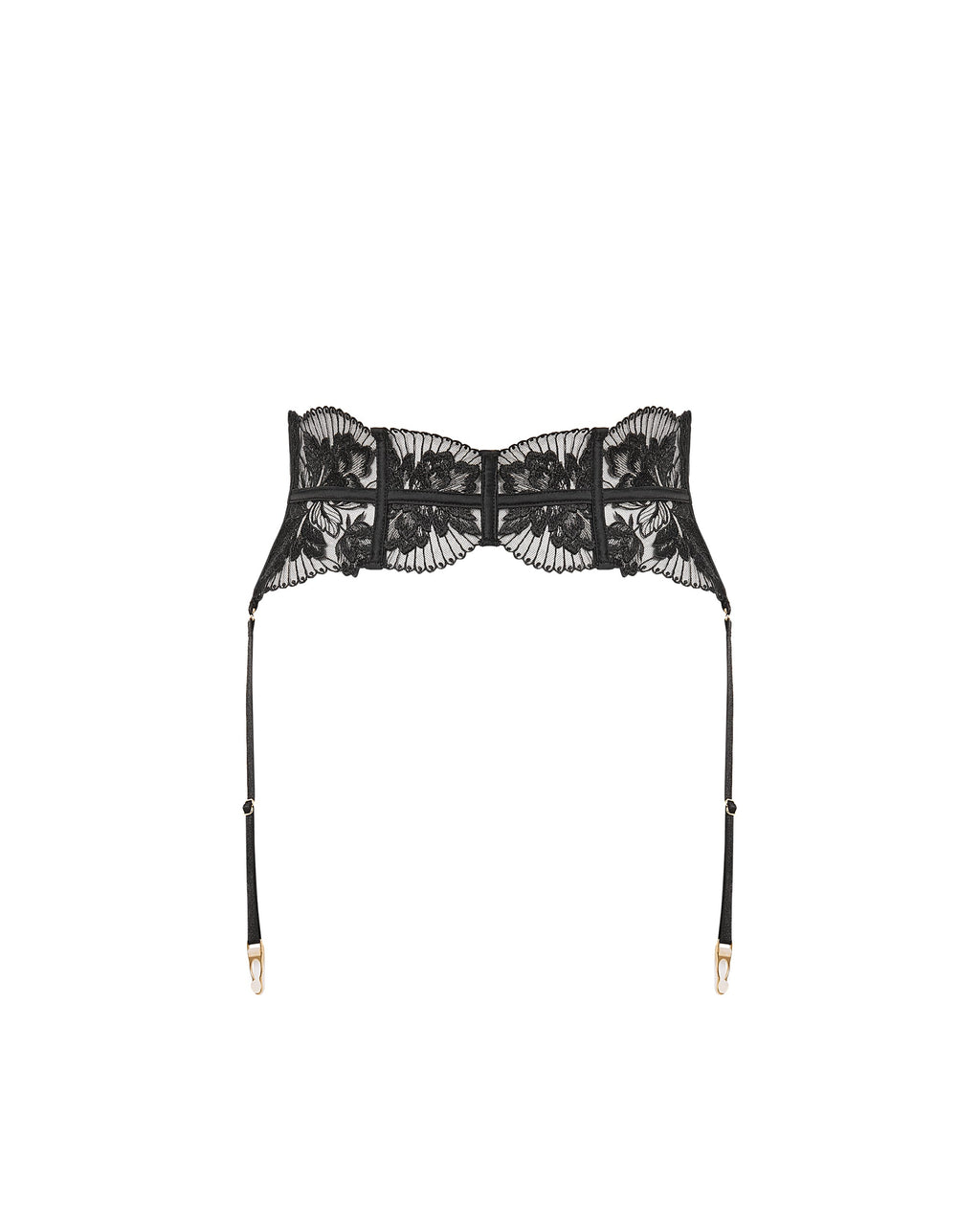 Gabriella Detachable Waspie Suspender Black