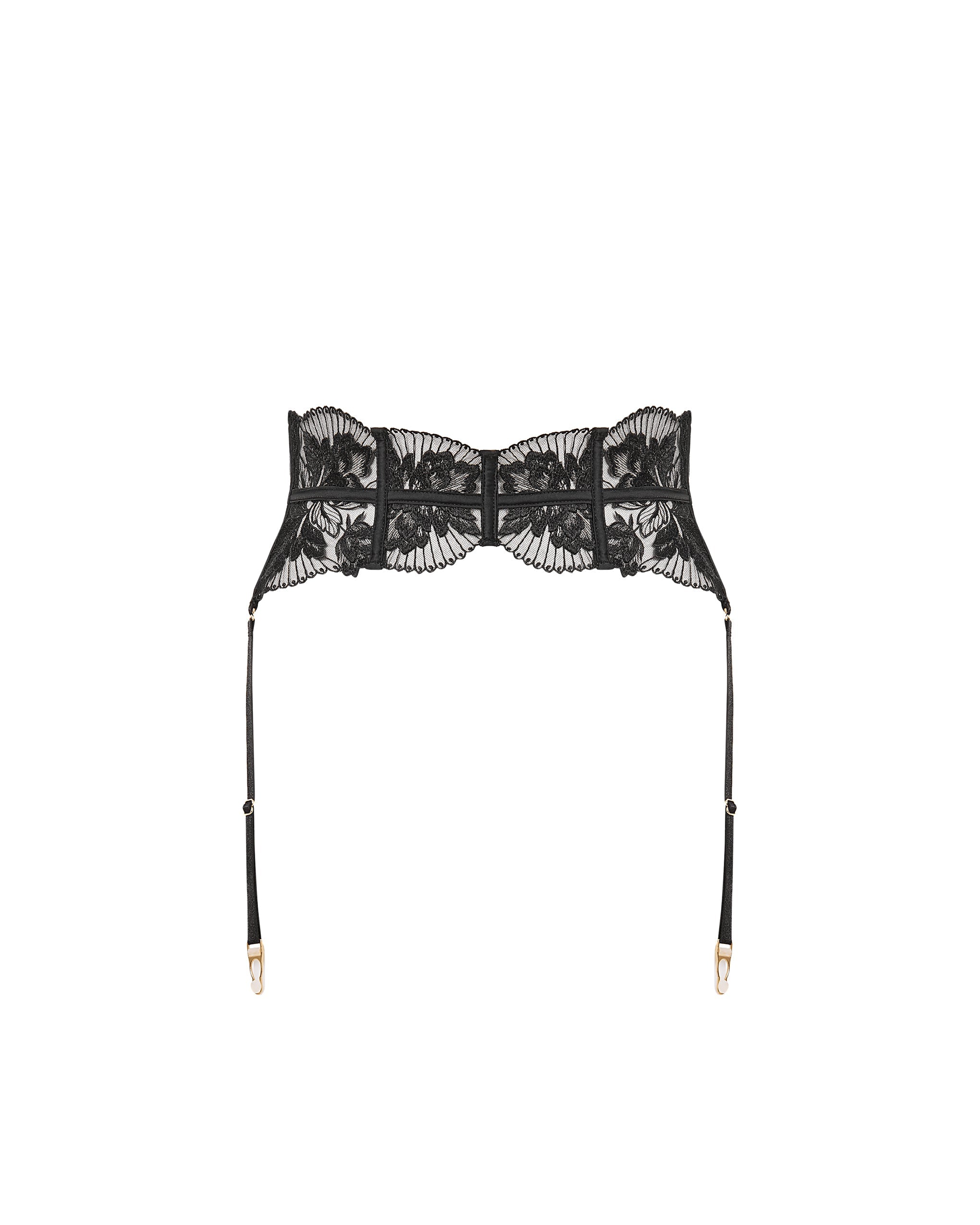Gabriella Detachable Waspie Suspender Black