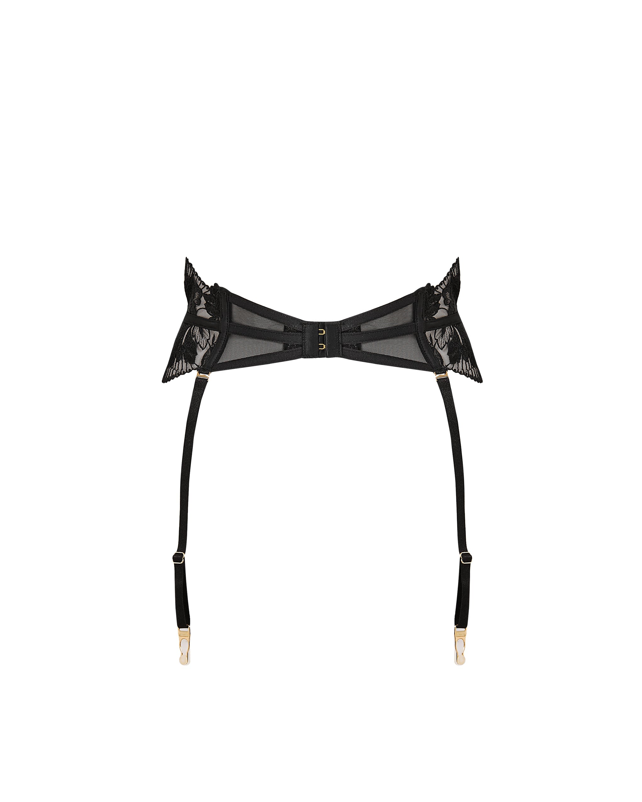 Gabriella Detachable Waspie Suspender Black