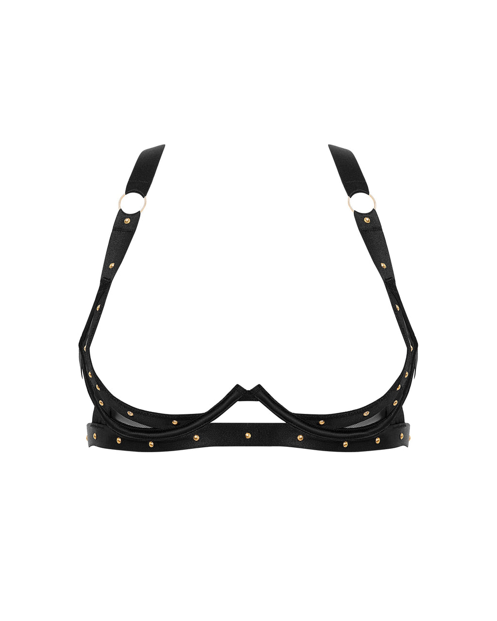 Sana Open Strappy Bra Black