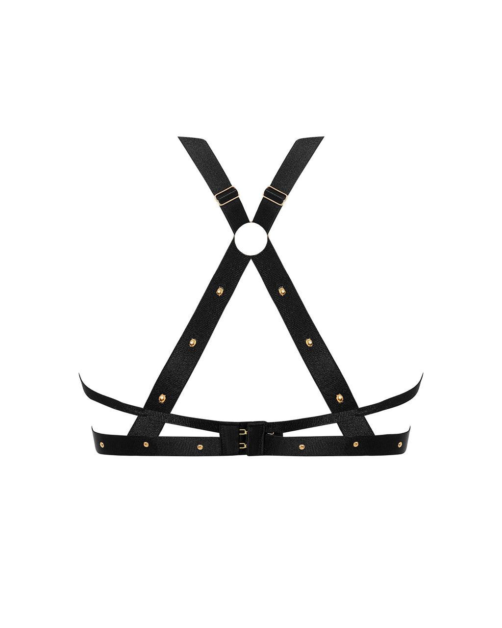 Sana Open Strappy Bra Black