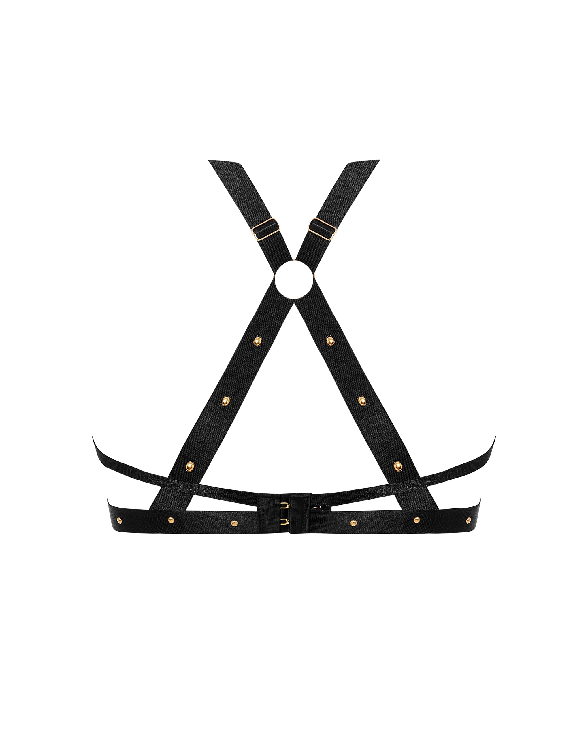 Sana Open Strappy Bra Black