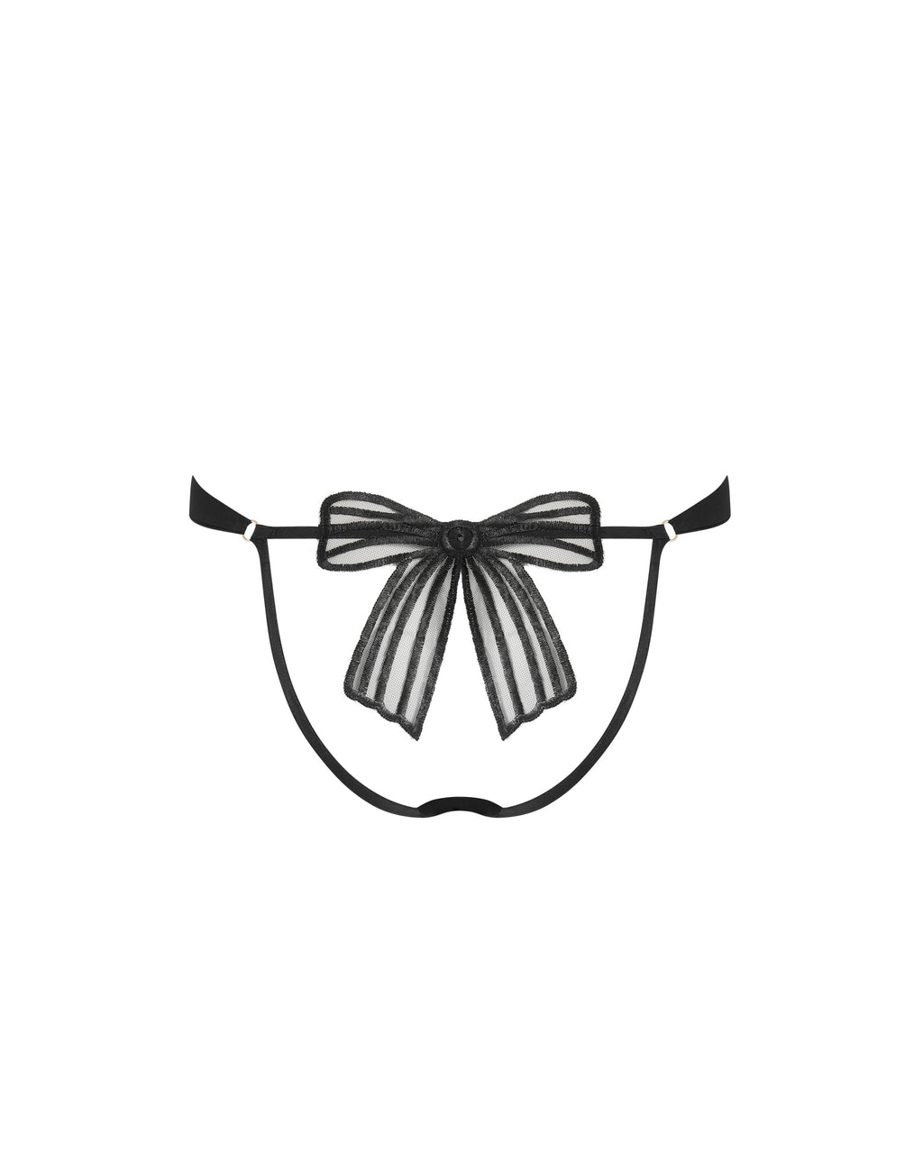 Annabel Open Bow Brief Black