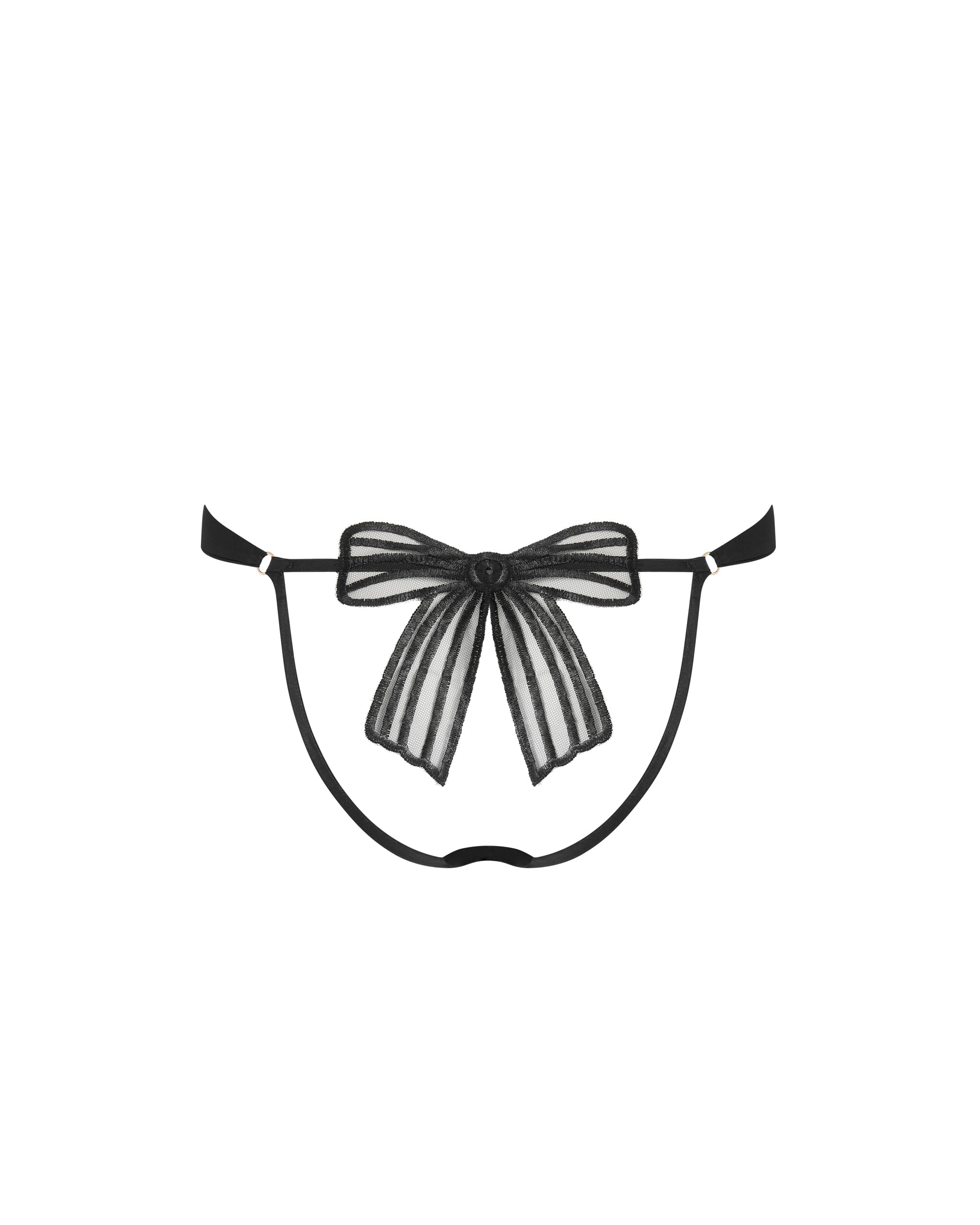 Annabel Open Bow Brief Black