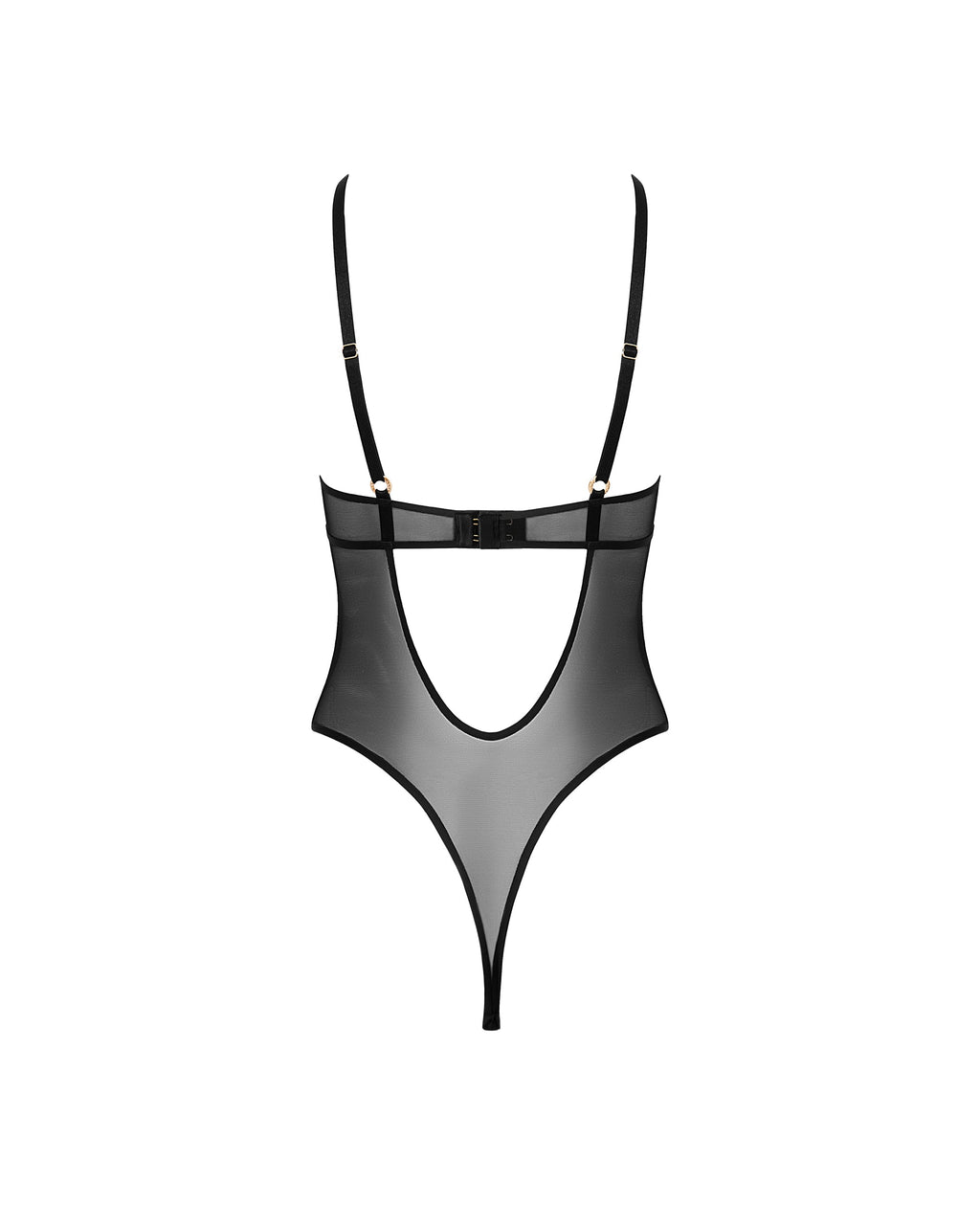 Naomi Mesh Bodysuit Black