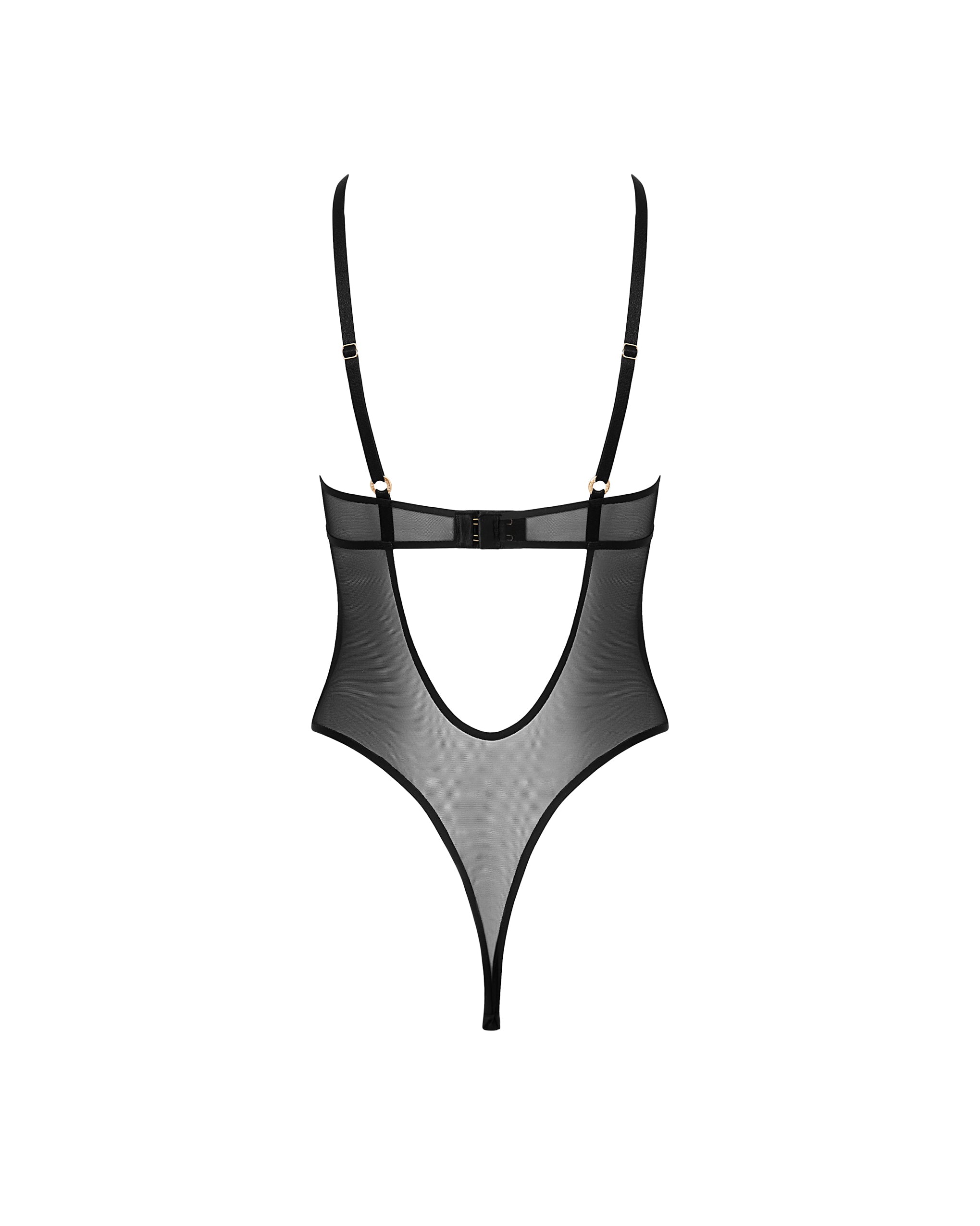 Naomi Mesh Bodysuit Black