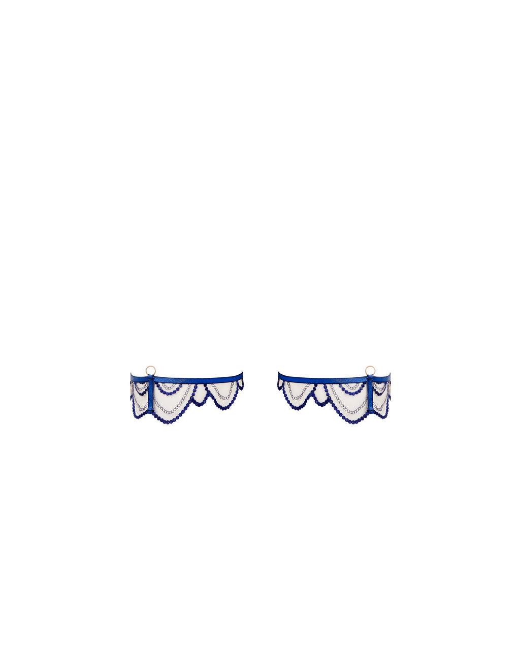 Soraya Detachable Thigh Garter Blue