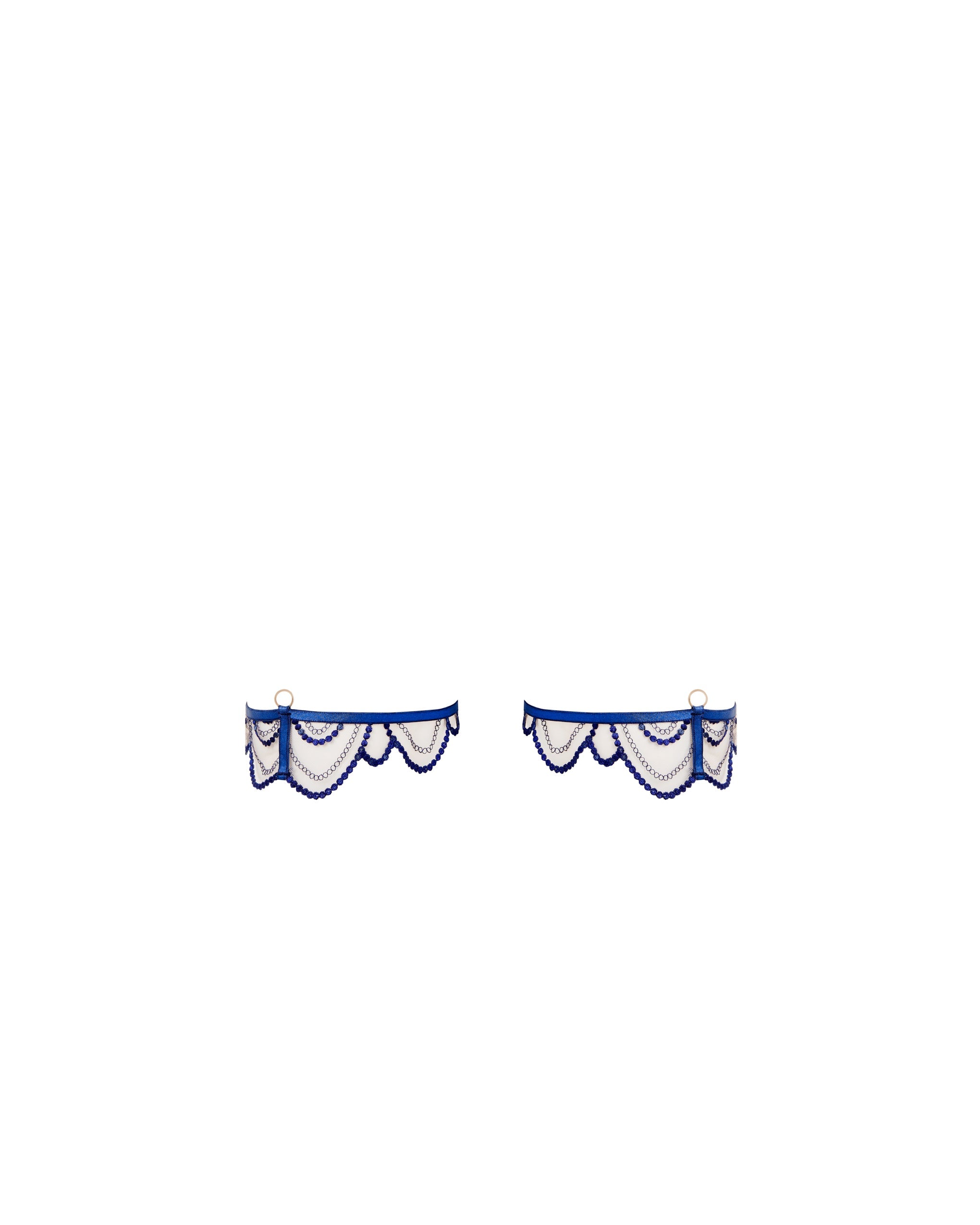Soraya Detachable Thigh Garter Blue