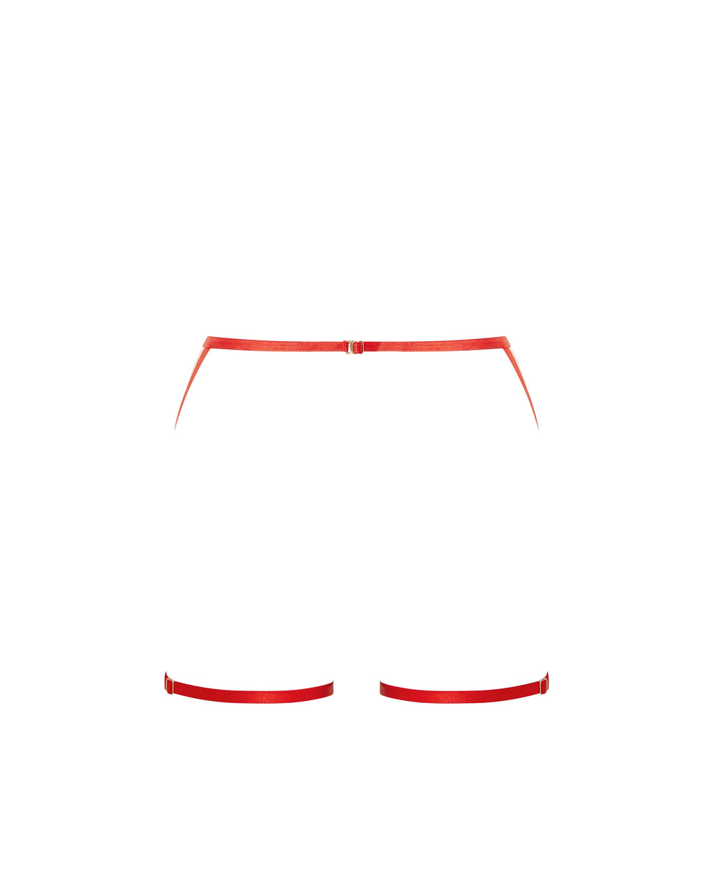 Lavanya Suspender Thigh Harness Red