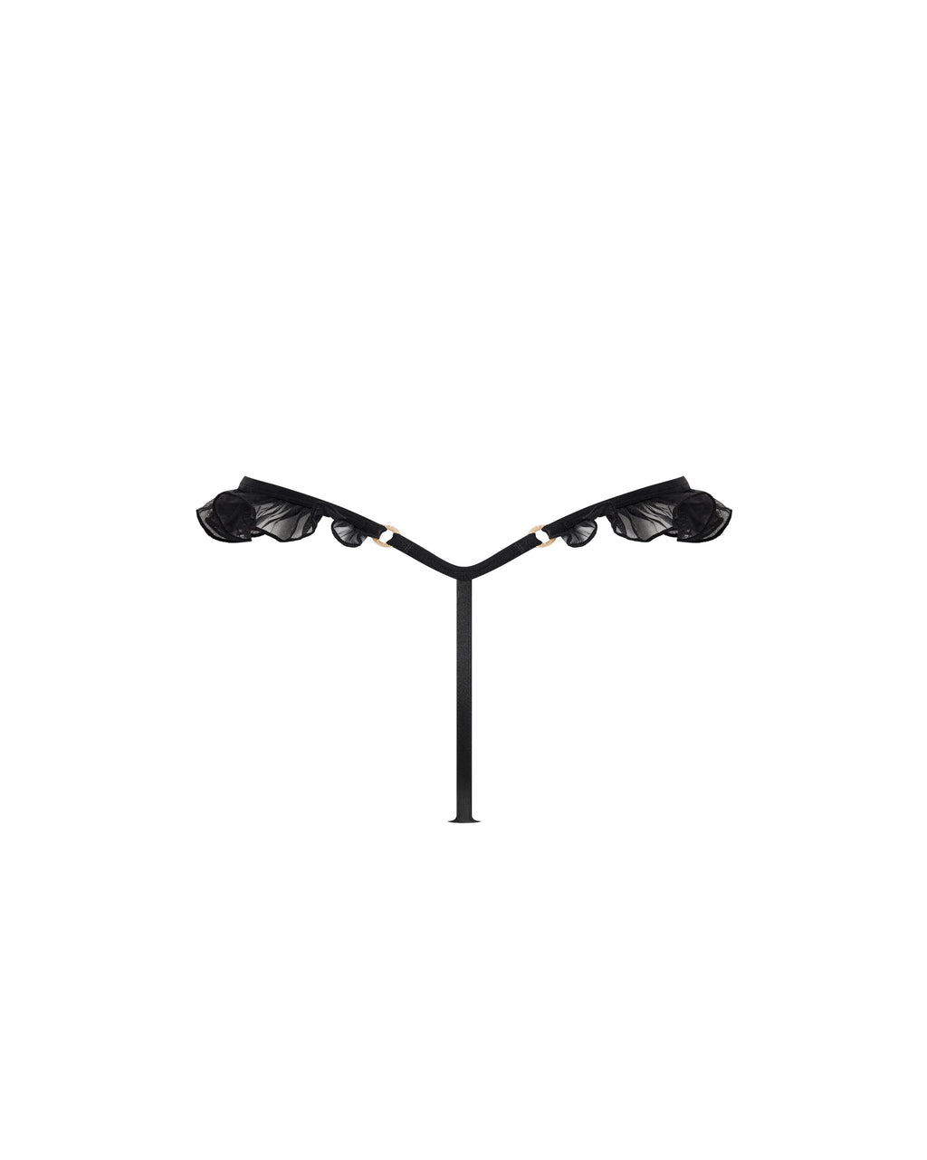 Venus Satin Thong Black