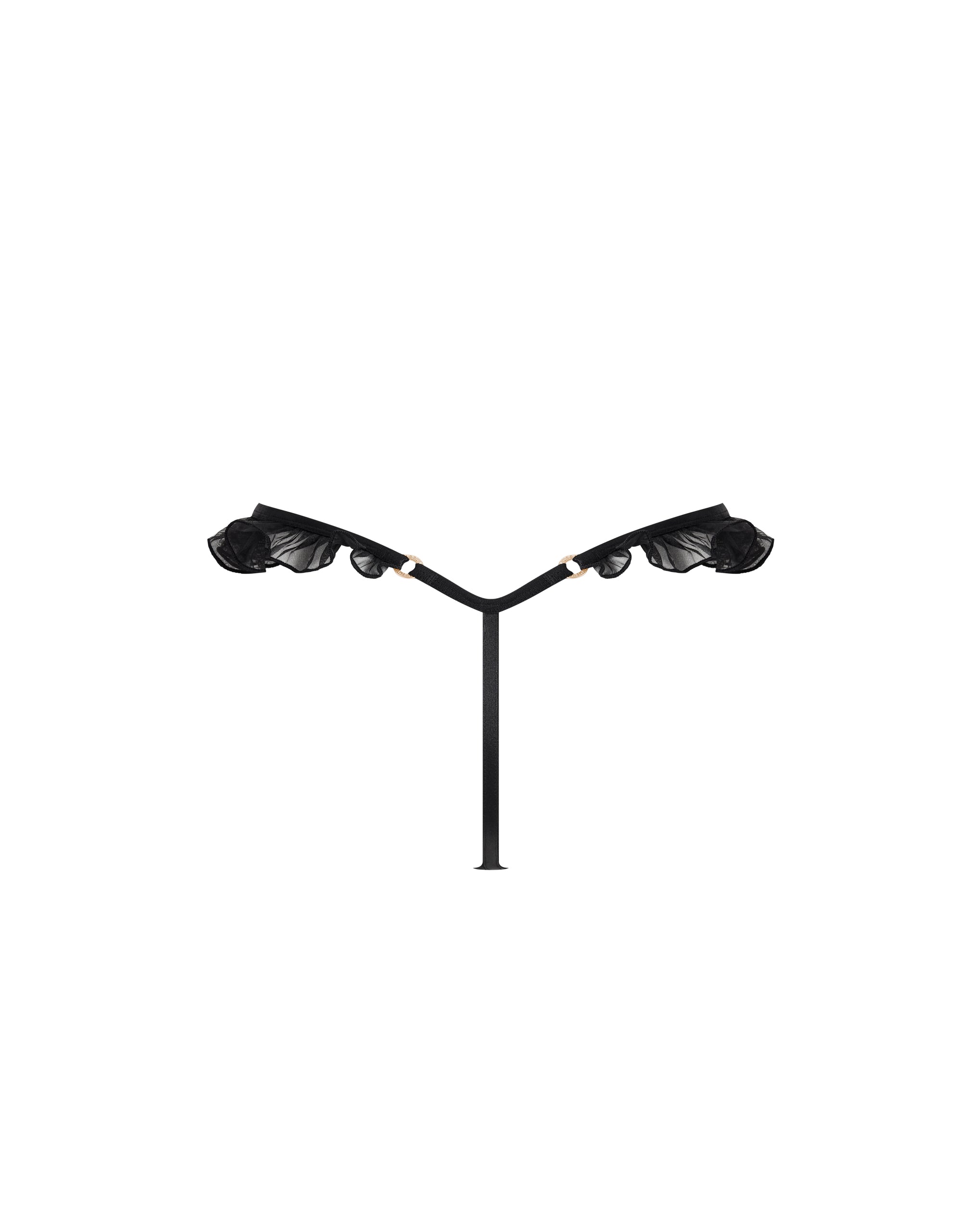 Venus Satin Thong Black