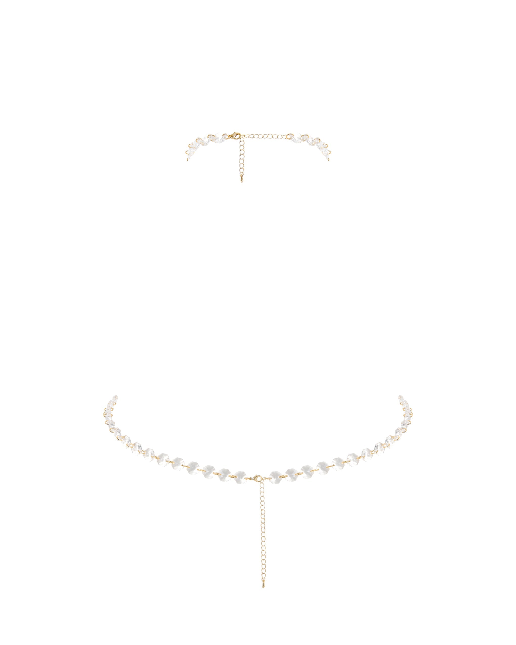 Crystal Triangle Bra Clear