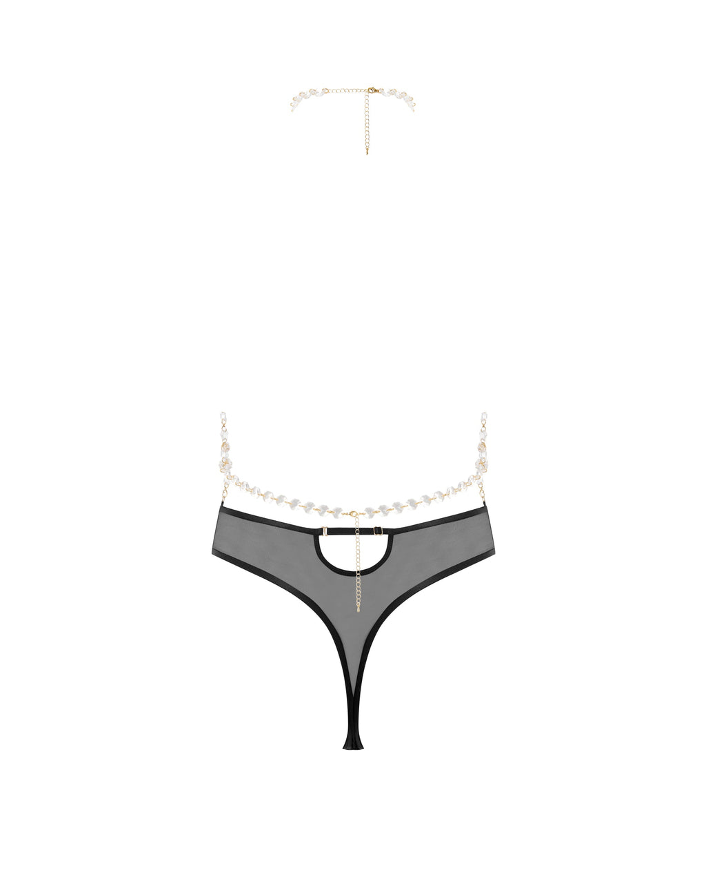 Crystal Bodysuit Clear/Black