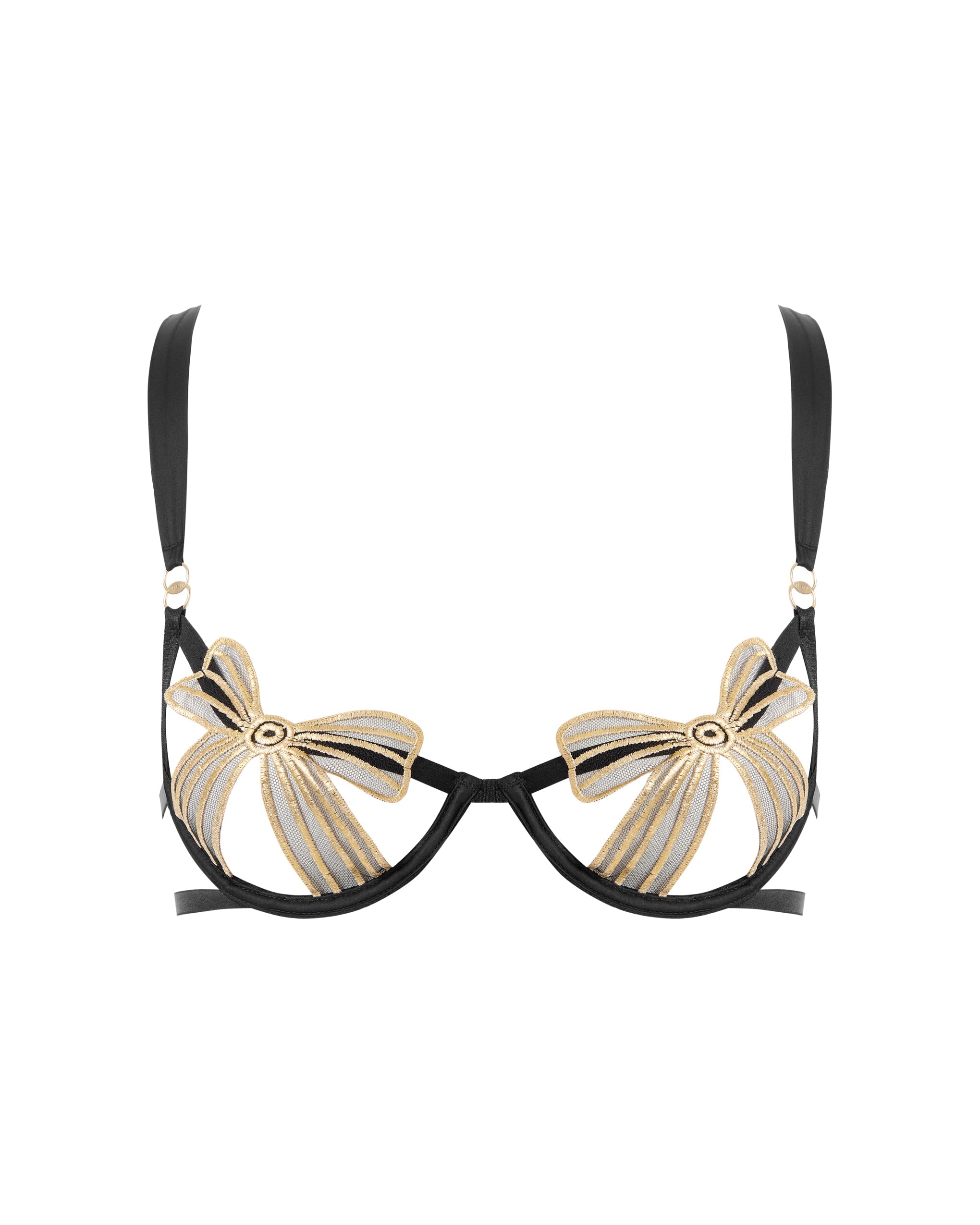 Annabel Wired Bra Black/Gold