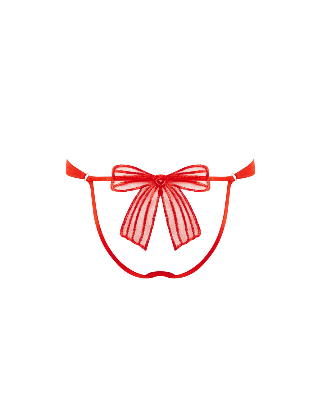Annabel Open-Back Brief Red