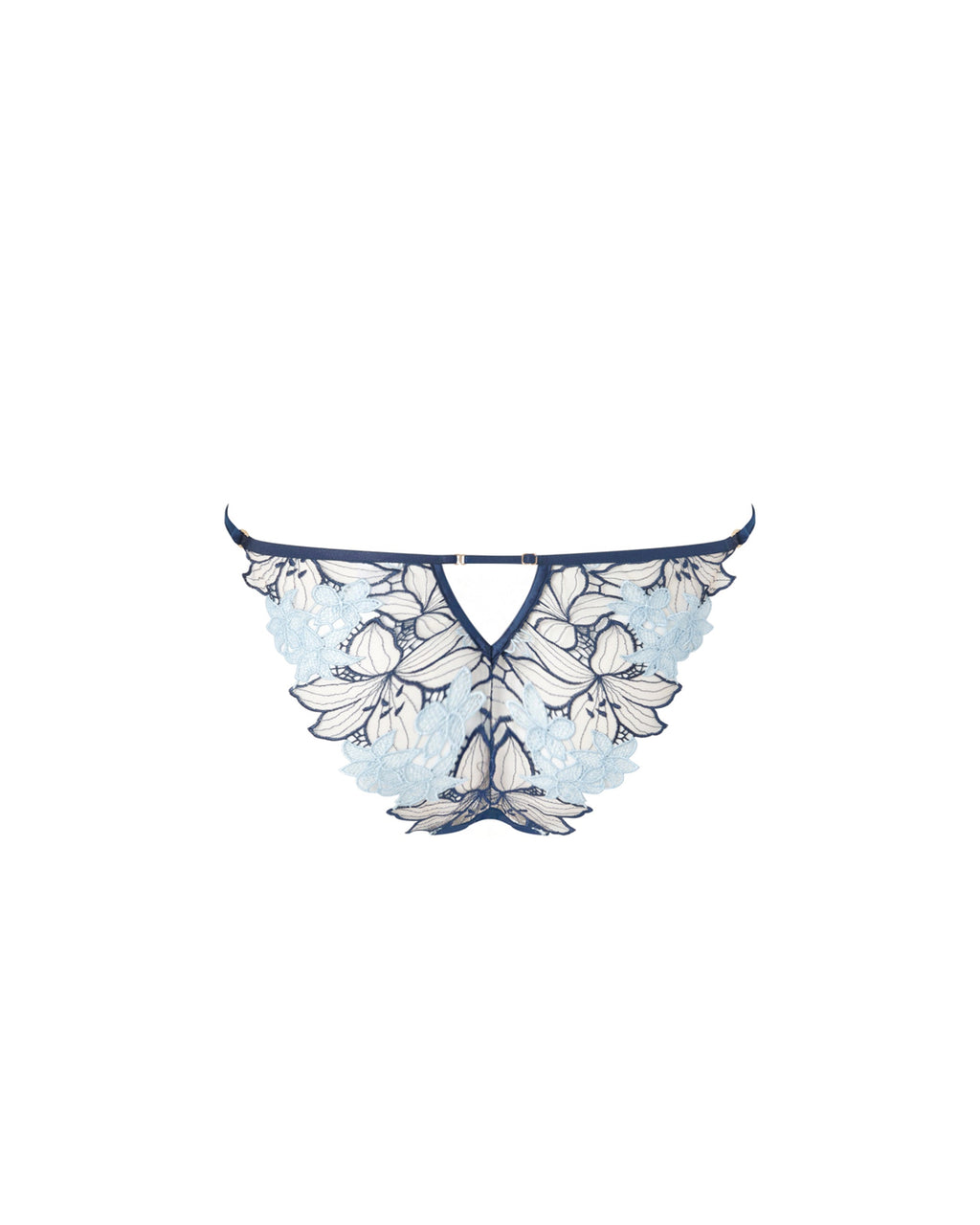 Calantha Floral Lace Brief Blue