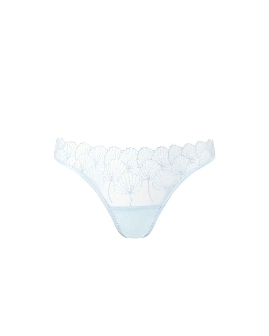 Vermont Embroidered Sheer Brief Ice Water Blue