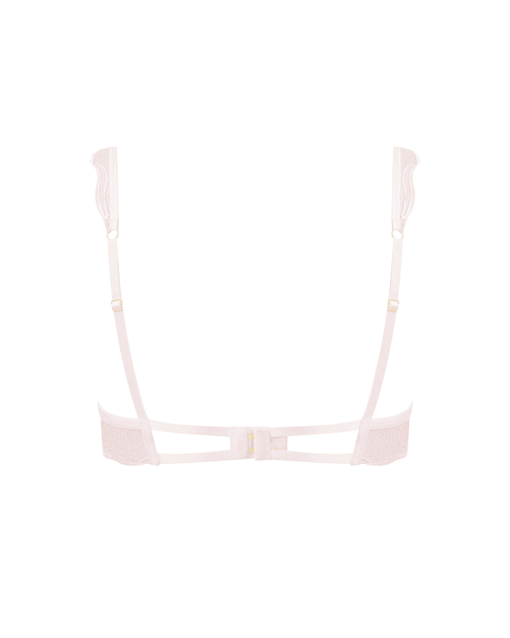 Marabel Embroidered Sheer Bra Pearl Pink