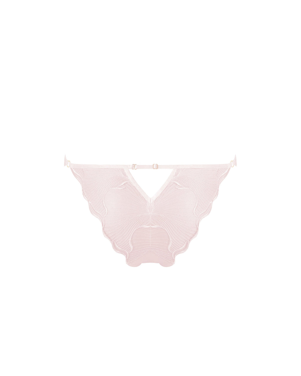 Marabel Embroidered Sheer Brief Pearl Pink