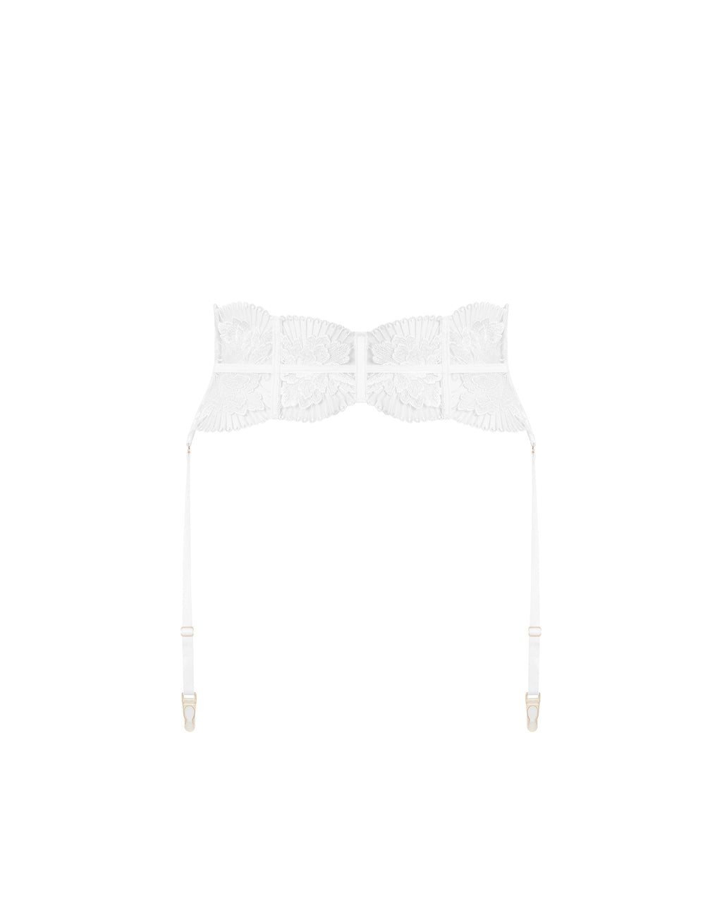 Gabriella Waspie Suspender (with detachable suspenders) White