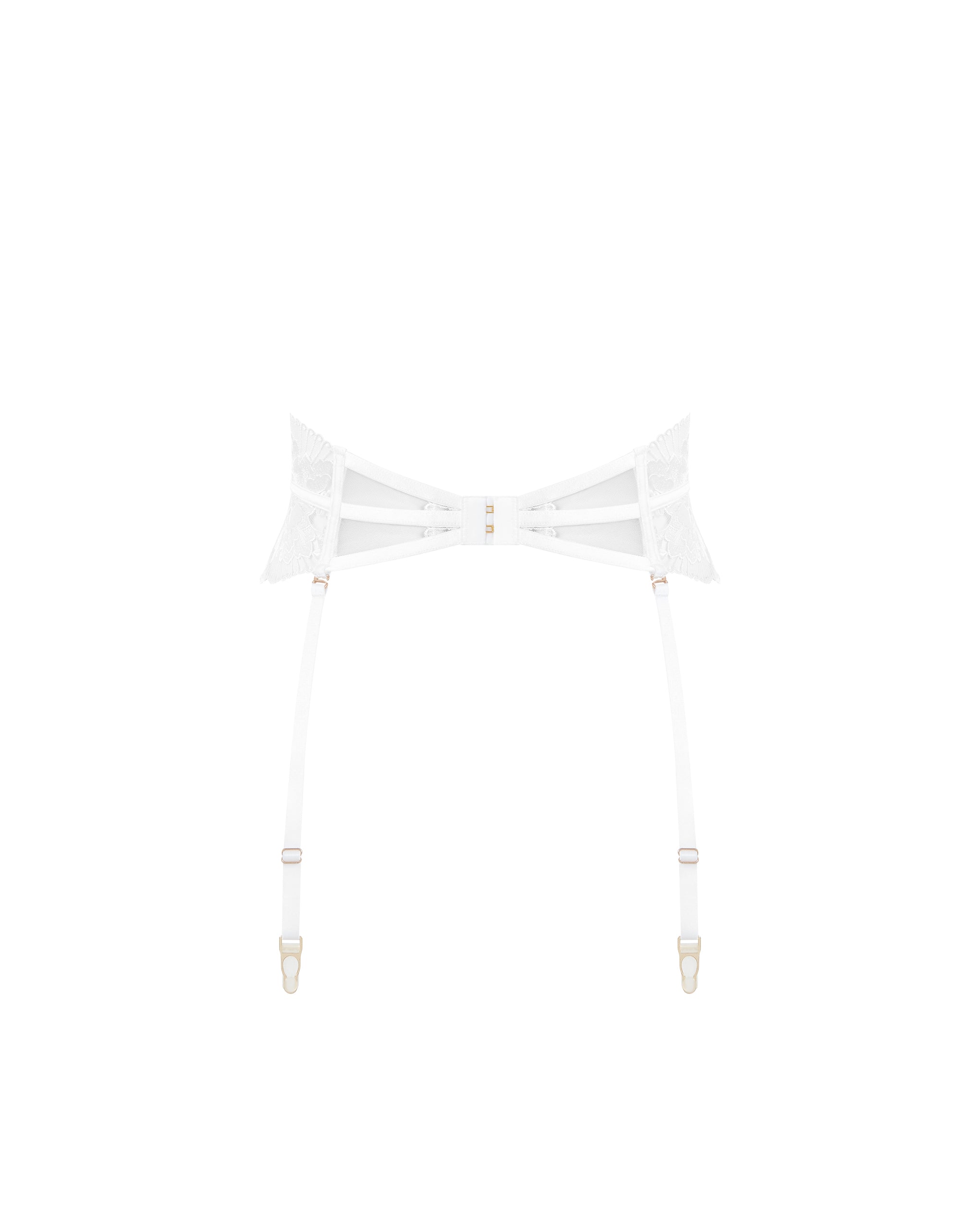 Gabriella Waspie Suspender (with detachable suspenders) White